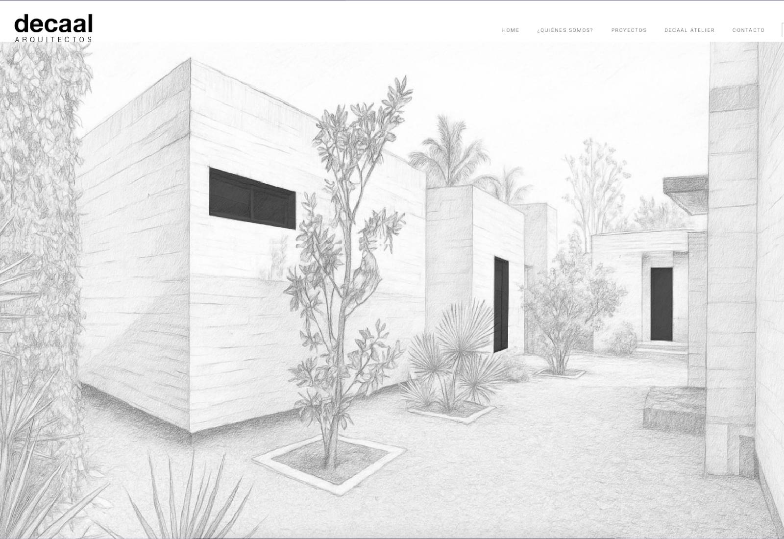 Captura de pantalla del proyecto decaal Arquitectos